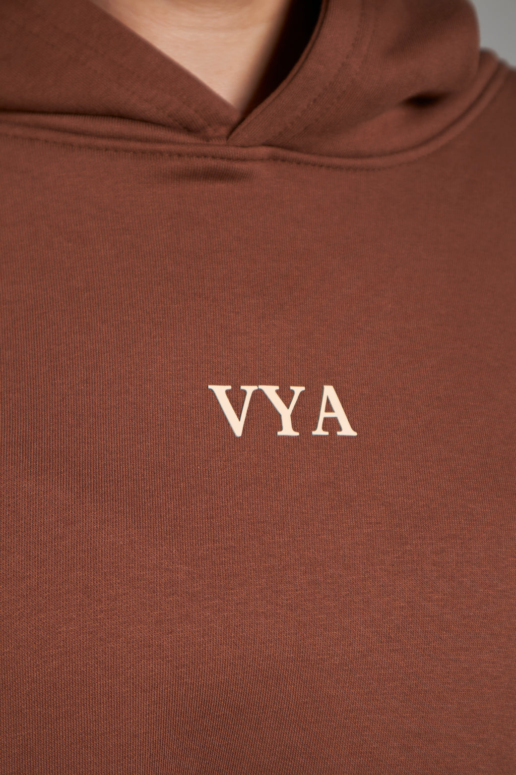 Dark Brown Box Fit Hoodie