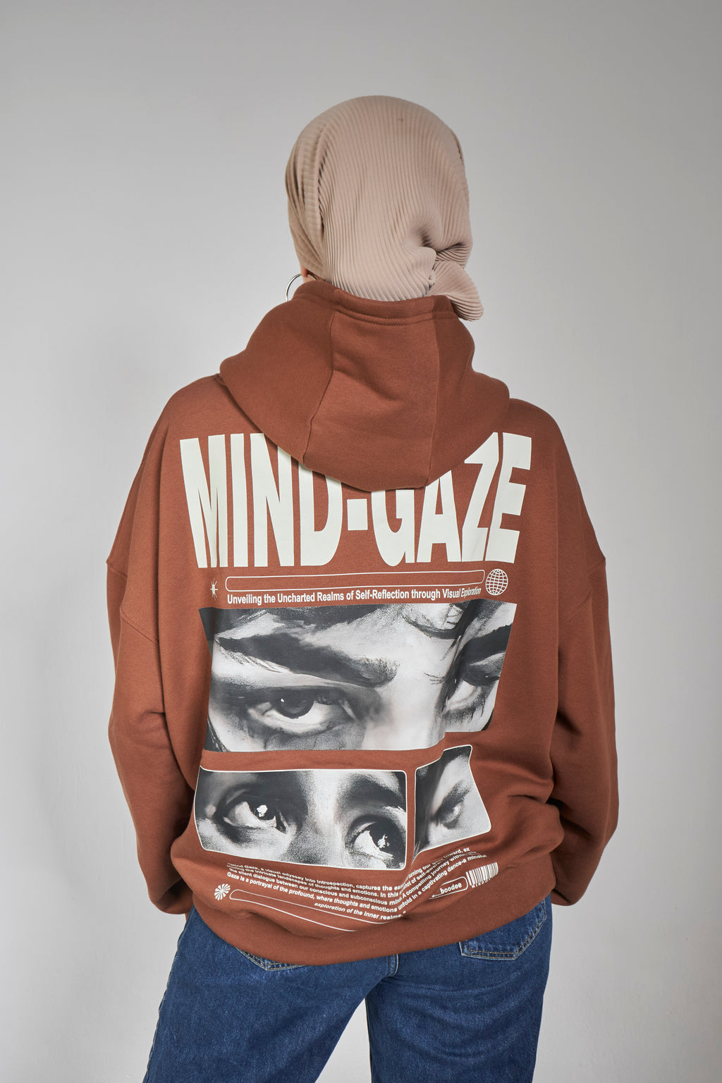 Dark Brown Box Fit Hoodie