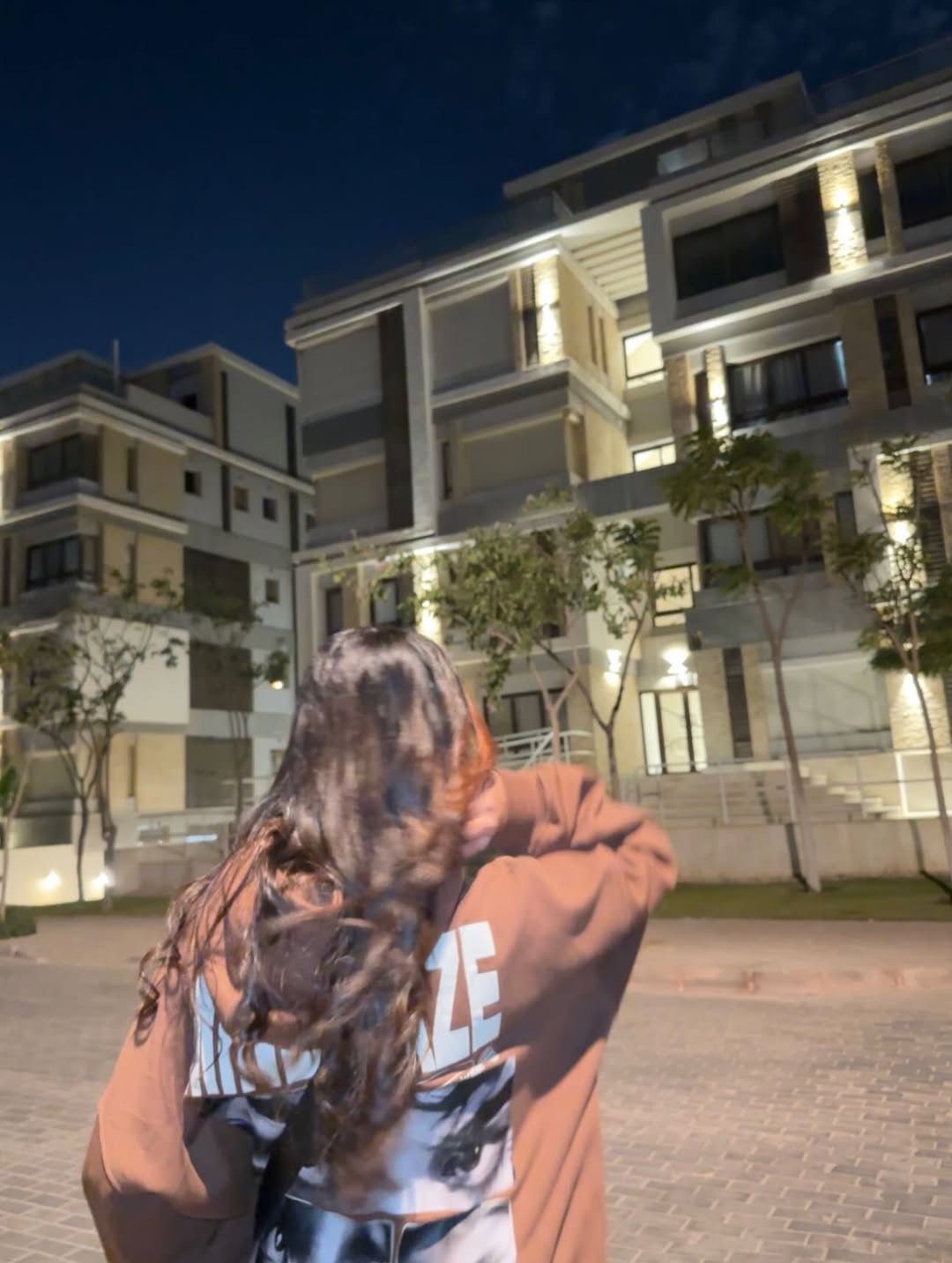 Dark Brown Box Fit Hoodie